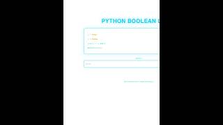 Python Boolean Logic Explained - True and False #python #codeprep #dsa #coding #learnpython