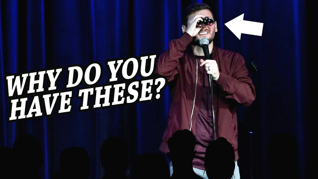 Comedian Steals Binoculars From Audience Member YouTube