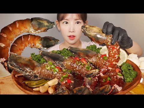 오랜만이야🦐 킹타이거새우장 먹방 Soy <strong>sauce</strong> marinated Giant Tiger shrimp [eating <strong>show</strong>]mukbang korean food