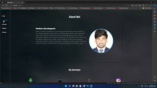 Flutter portfolio website