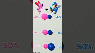 Super mario color mixing (part 11) #colormixing #colors #shorts