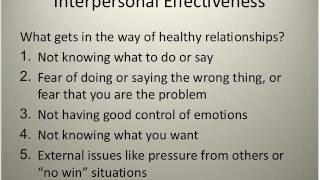 Interpersonal Effectiveness and Walking the Middle Path Profile