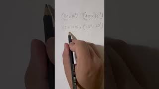 How to divide numbers in scientific notation