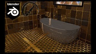 Bathroom | Painting over 3D