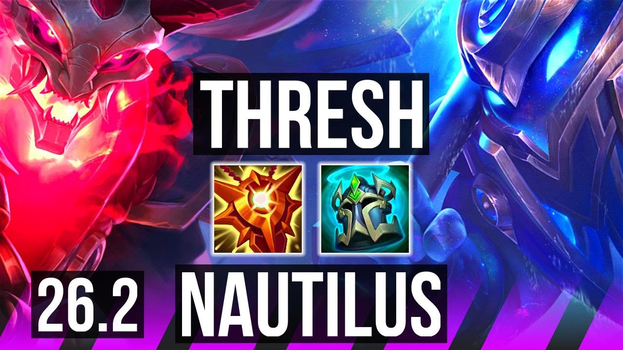 THRESH & Lucian vs NAUTILUS & Aphelios (SUP) | Good KDA: 4/1/19 | KR Diamond | 26.2