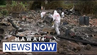 Volunteers sift through piles of ash in hopes of helping owners find items that survived Maui fir...