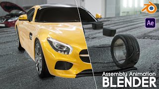 Step-by-Step Assembly Animation in Blender Tutorial | Create Stunning Effects with After Effects