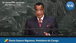 Denis Sassou Nguesso (Congo) devant la 78e Assemblée générale des Nations unies