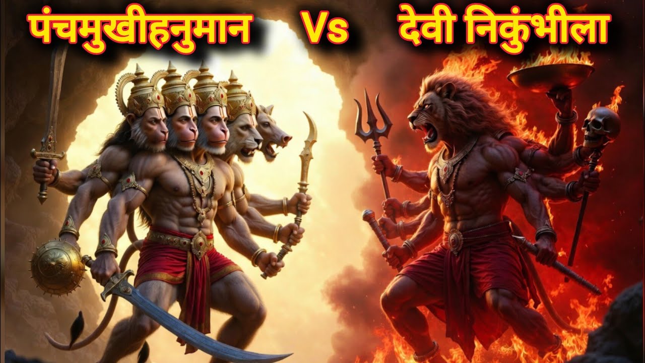 पंचमुखी हनुमान और देवी निकुंभिला का महासंग्राम ⚔️ | Hanuman vs Nikumbhila #hanuman @PurnimaCartoon8 