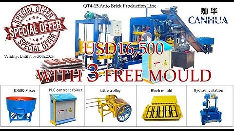 QT4-15 automatic hydraulic concrete block machine