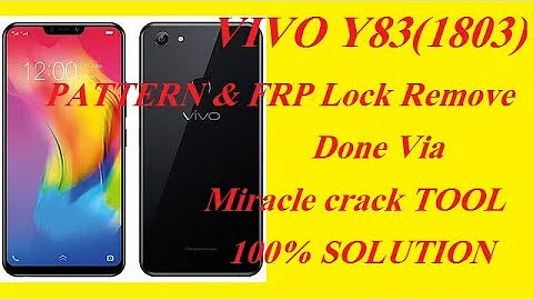 VIVO Y83(1803) FRP Lock Remove Done Via  Miracle crack TOOL 100% solution