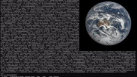 Video demonstration of NASA API Earth Polychromatic Imaging Camera image obtaining