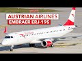 Review: Austrian Airlines Embraer ERJ-195 | Vienna - Düsseldorf | Economy Class | 4K TRIP REPORT