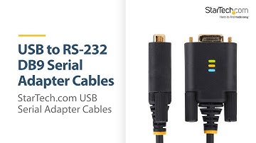 USB to RS-232 DB9 Serial Adapter Cables | StarTech.com