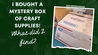 I bought a mystery box of junk journal and paper craft supplies. What did I find?? Unbox with me!