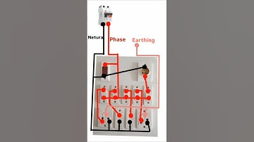 5 switch 4 socket 1 indicator 1 holder electric board connection #shorts #sakibkassar #ytshorts