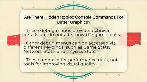 Are There Hidden Roblox Console Commands For Better Graphics? - Open World Tycoons