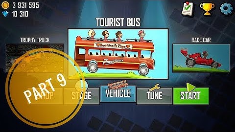 Hill Climb Racing | Gameplay Walkthrough part 9 - Tourist bus | Hill Climb Racing Game |