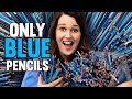 Coloring using only blue pencils