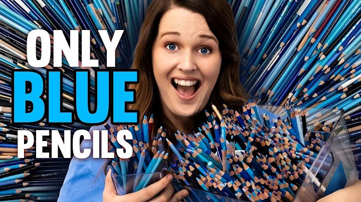 Coloring Using EVERY BLUE Pencil I Own!