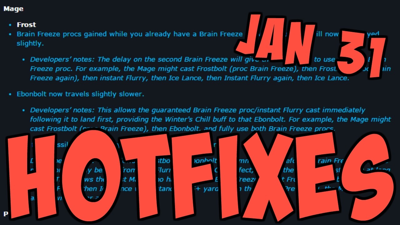 MORE FROST BUFFS? (Jan 31 Hotfixes)