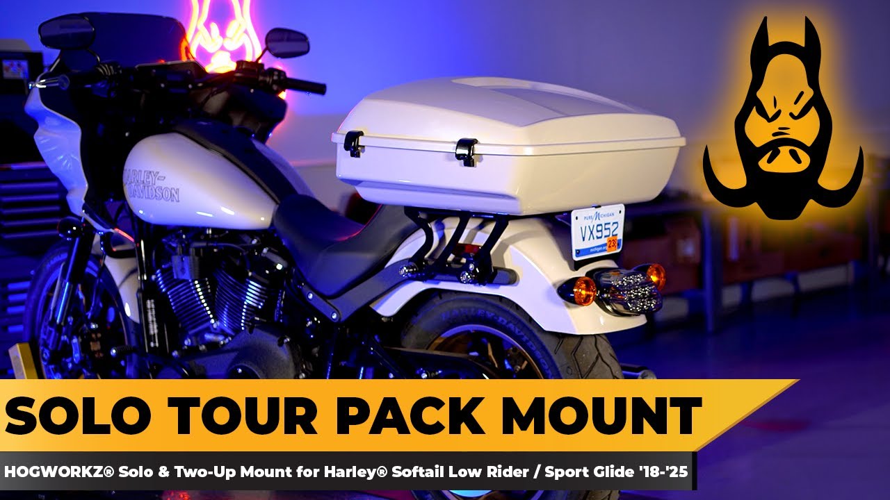 HOGWORKZ® Solo & Two-Up Mount for Harley® Softail Low Rider / Sport Glide '18-'25