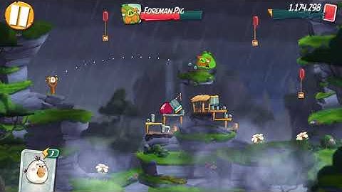 Angry Birds 2 - Gameplay level 80 foreman pig completed.