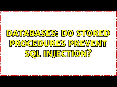 Databases: Do stored
