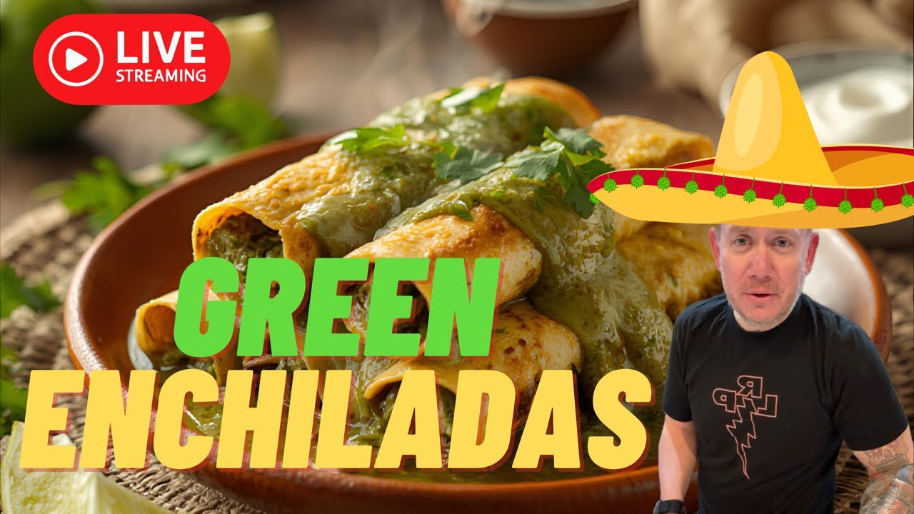 Green chicken enchiladas