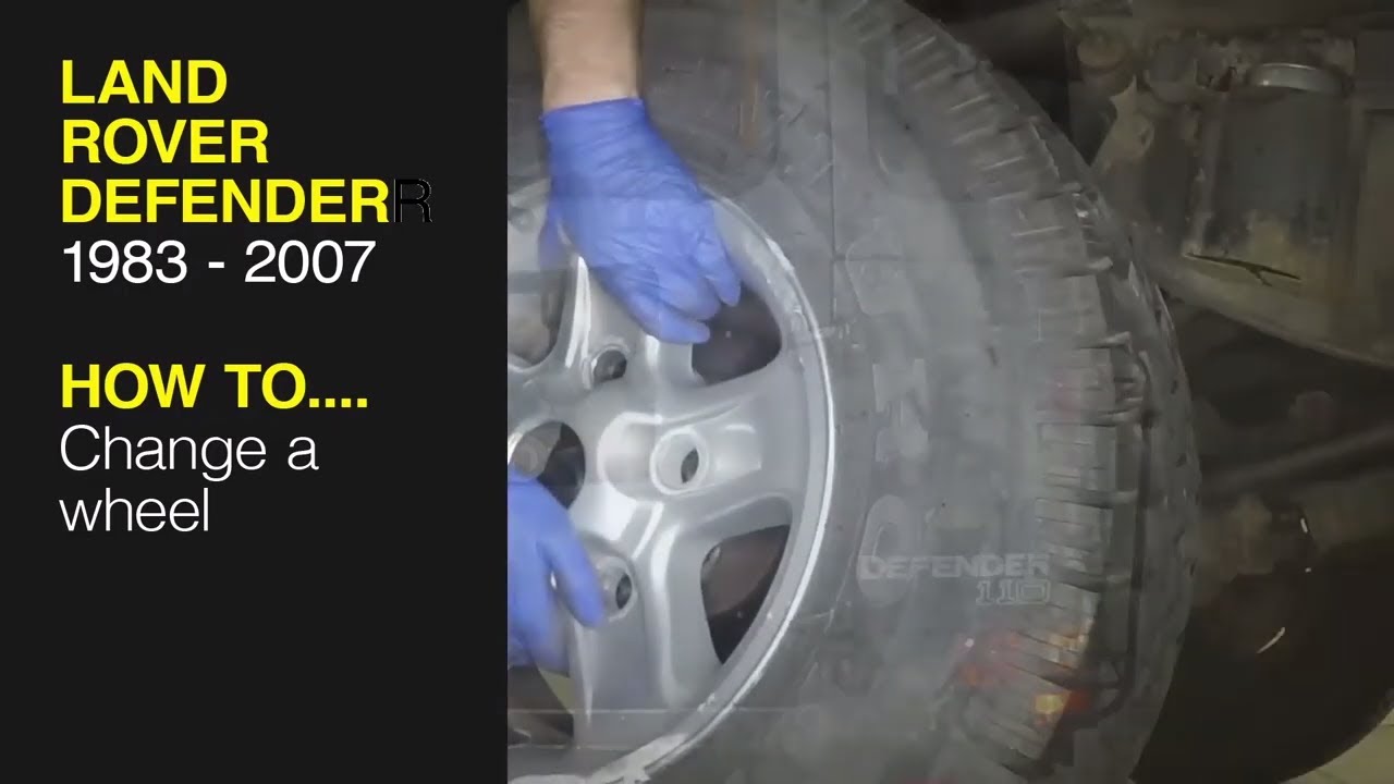 How to Change a wheel on a 1983 - 2007 Land Rover Defender