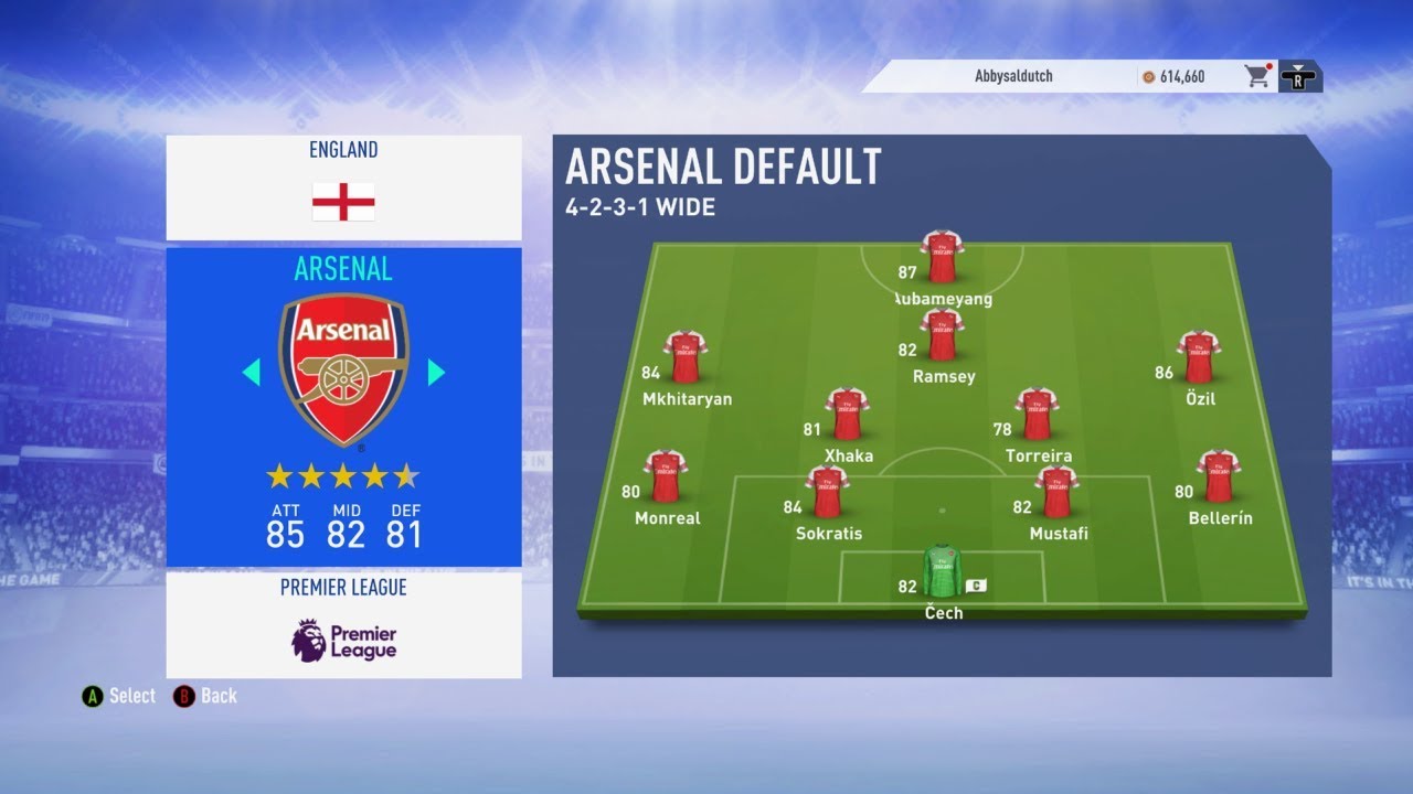 FIFA 19 All Premier League Ratings All Teams YouTube
