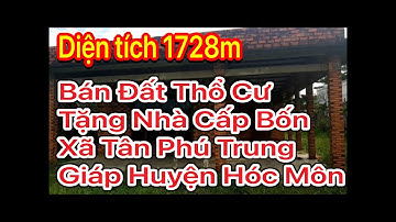 Bán đất 1728m khu dân cư hiện hữu Tân Phú Trung Củ Chi giá rẻ