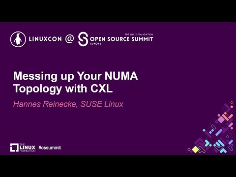 Messing up Your NUMA Topology with CXL - Hannes Reinecke, SUSE Linux Episode cover