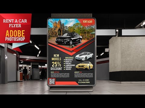 Come Car Design Noleggio Flyer in Adobe Photoshop
