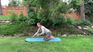 Downward Dog to Plank with Knee Drive