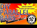 DIY Parallel Bars: Multi-Functional – Swiss Army Knife of Dip Bars! TONS of Exercises!