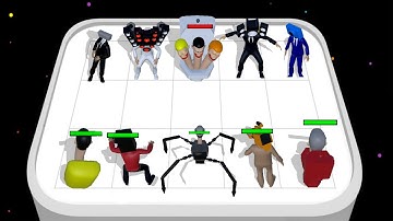 MERGE TOILET: HORROR BATTLE VS MERGE MONSTER RAINBOW FRENDS GAMEPLAY MAX LEVELS