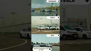 Mercedes vs. Tesla vs. BYD - Ultimate AEB Brake Test.