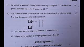 ICSE  / CLASS 9 /  PHYSICS  / ANNUAL  EXAMINATION   2020  / QUESTION PAPER screenshot 5