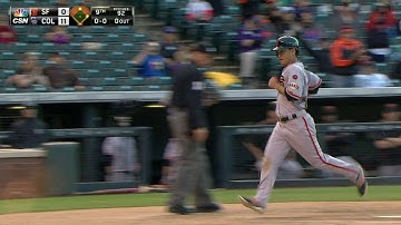 SF@COL: Panik plates Aoki with a single to left