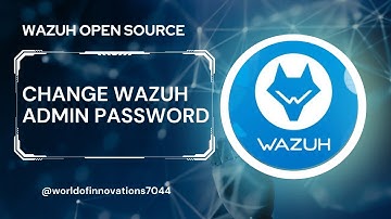 Change Wazuh Admin Password | Wazuh Admin User | Wazuh User | Wazuh SIEM
