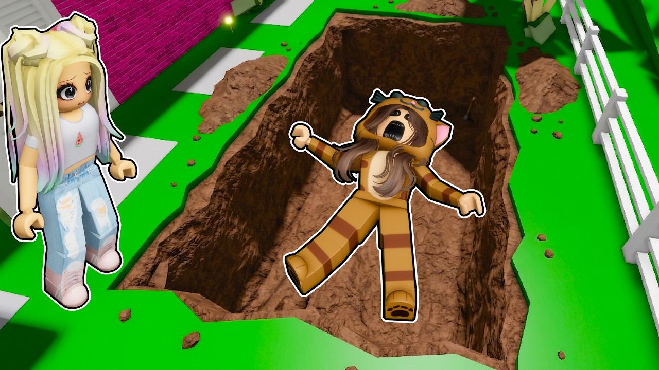 Encontramos ESTO ENTERRADO en NUESTRO PATIO TRASERO en BROOKHAVEN ROBLOX con LYNA