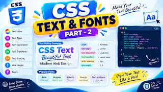 📝🎨 **CSS TEXT & FONTS | Complete Tutorial for Beginners | Learn CSS with Practical Examples**