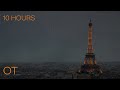 Rainy Night Over Paris | Soothing Rain Sounds For Sleeping | Relaxation | Studying | 10 HOURS