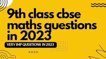 Class 9 maths important questions | class 9 maths cbse imp questions