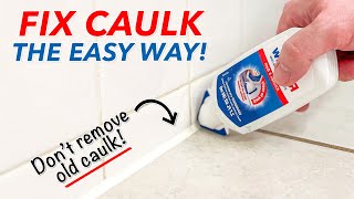 Re-Caulking a Shower the EASY WAY! How to Re-Silicone a Bathtub