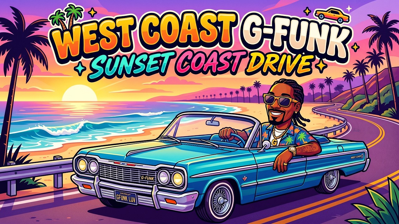 chill rap 30min - west coast gfunk Sunset Coast Drive - YouTube