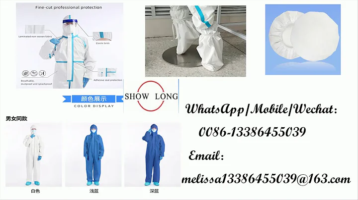 Yantai Show Long Protective Clothing/Suit/Coverall, Isolation Gown/Suit/Clothing,Medical Shoes Cap