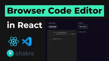Build a Browser Code Editor in React (Monaco React Editor)