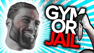 GIGACHAD WANTS TO KILL ME?! - GYM or Jail (All Endings)